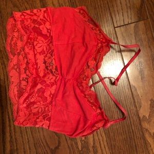 Orange/red bralette